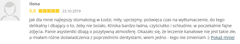 opnie_pkt_1 Zespół JMC Stomatologia Łódź